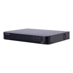 DVR 8 canales 3K Hikvision Pro iDS-7208HQHI-M1/XT Reconocimiento facial y AcuSearch, H.265 Pro+, 10TB, Sonido bidireccional