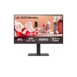 LG 27BA54QB-B 27" QHD 75Hz IPS Quad HD HDR Altura Ajustable USB KVM Altavoces