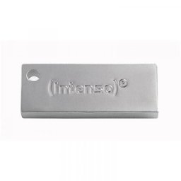 Intenso USB 3.2 Gen 1 32GB Premium Line, sin tapa, velocidad 100MB/s, metálico, plata