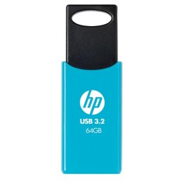 HP 712w 64GB USB 3.2 Gen 1 Tipo A Azul, 120MB/s, Deslizable, Compatible Windows/Mac