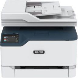 Xerox Impresora Multifunción Láser color C235, Fax, Wi-Fi (Reacondicionado A estrenar). Blanco / Azul