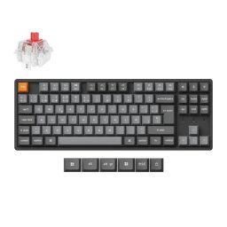 Keychron K8 Max QMK Teclado Mecánico Inalámbrico Bluetooth Multidispositivo ISO Switch Red Gris