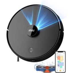 Robot Aspirador Imou RV1 con mapeo LiDAR, 4500Pa, fregado y control por app