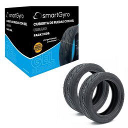Pack 2 Cubiertas 10" Tubeless con Gel Antipinchazos para SmartGyro Speedway, Rockway y Crossover PRO