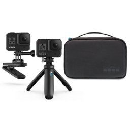 Kit de montaje universal para cámara GoPro AKTTR-002 con trípode y estuche, color negro