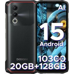 Smartphone DOOGEE Blade 20 4GB RAM 128GB 6.6" 10300mAh Dual SIM 4G NFC Rugerizado Negro