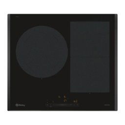Placa Inducción 3 Zonas 7400W, Flexible, 60cm, Vidrio Cerámica, Control Táctil, Balay 3EB968LH, Negro