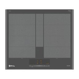 Placa Inducción Balay 3EB960AH 60cm 2 Zonas 7400W Gris Control Táctil Vidrio Cerámico