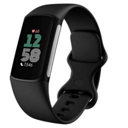 Fitbit Charge 6 Pulsera de Actividad, AMOLED, GPS, NFC, Sensor SpO2, 7 Días de Batería, Negro