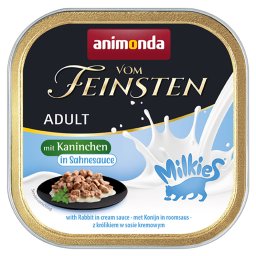 animonda Vom Feinsten Adult Milkies en salsa 32 x 100 g - Conejo a la crema