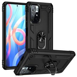 Max Power Digital Funda Magnética Para Xiaomi Redmi Note 11/Note 11s Con Anillo Giratorio Negro