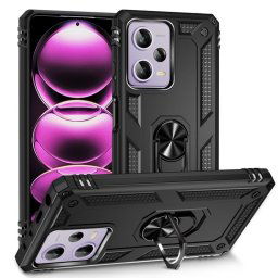Max Power Digital Funda Magnética Para Xiaomi Redmi Note 12 Pro 5G/Poco X5 Pro 5G Carcasa Con Anillo Giratorio Negro