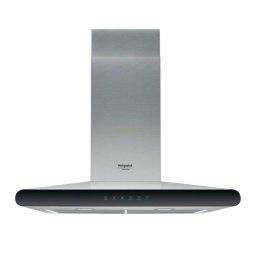 Campana extractora Hotpoint HHC6.7FLTX Ducted-Recirculating 60cm LED Touch Inox