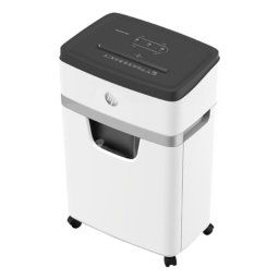 Destructora HP OneShred 18CC 18 hojas, corte en partículas P-5, 25L, 65dB, blanco/negro