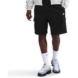 Nike Pantalón corto de hombre Club . Negro M