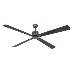 CasaFan Eco Neo III BZ-SW/TK Ventilador de Techo con Motor Luz Mando y Aspas Reversibles 28W