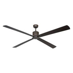 CasaFan Eco Neo III BZ-WN/SI Ventilador de Techo con Motor Luz Mando y Aspas Reversibles 28W