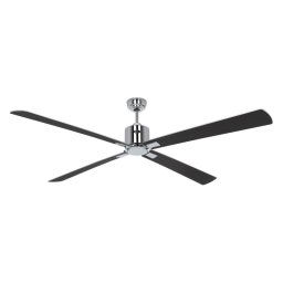 CasaFan Eco Neo III CH-WN/SI Ventilador de Techo con Motor Luz Mando y Aspas Reversibles 28W