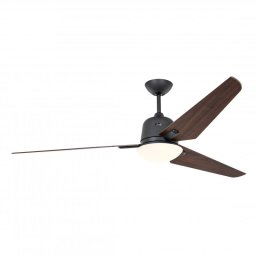 CasaFan Eco Aviatos 162 BG-NB Ventilador de Techo con Motor DC Luz y Mando 24W Nogal/Gris Basalto