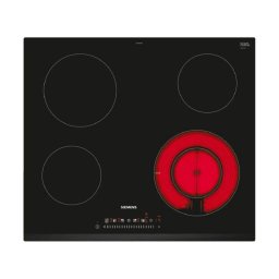 Placa Vitrocerámica Siemens iQ300 ET631FFP8E 7000W 60cm 4 Zonas TouchSlider Vidrio y Cerámica Negra