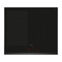 Placa Inducción Siemens EX651HEC1E 4 Zonas 60cm Vidrio Cerámico Negra Integrada WiFi