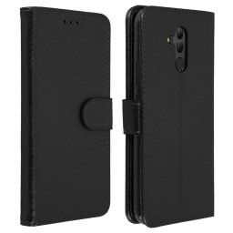 Avizar Funda Tipo Cartera Negra para Huawei Mate 20 Lite