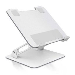 AISENS Soporte portátil/tableta aluminio 7-13", ajustable, plegable, plata, antideslizante