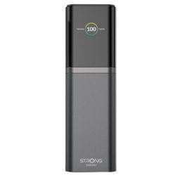 Power Bank Strong S19 12000mAh 176W Gris, Carga Rápida, 3 Salidas USB-C, TFT Display