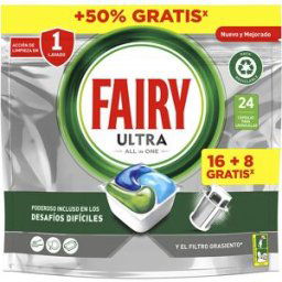 Fairy Ultra Plus Original lavavajillas 24 cápsulas