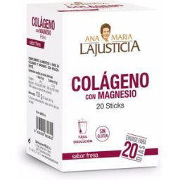 Ana María Lajusticia Colágeno Con Magnesio sabor fresa 20 sticks