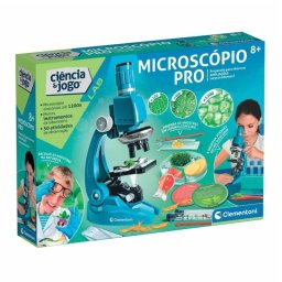 Microscopio Clementoni Pro 67783 ampliación 1200x kit científico 50 experimentos