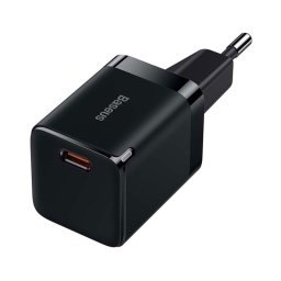 Cargador Baseus GAN3 30W 1C USB-C GaN3, carga rápida, compacto, negro