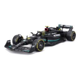 Coche Miniatura Bburago Mercedes AMG F1 W14 Lewis Hamilton 1/24 Metal Plástico Detallado