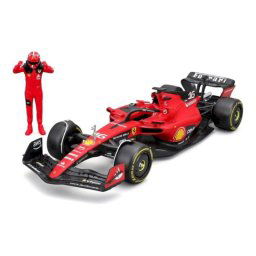 Coche en miniatura Bburago Ferrari SF23 Charles Leclerc 1:24 metal plástico alta fidelidad