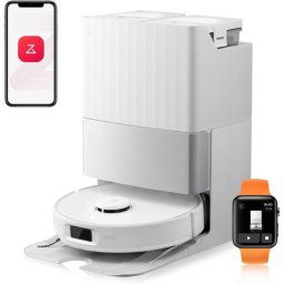 Robot Aspirador Roborock Qrevo Edge S5A con 18,500 Pa, mopa de agua caliente y anti-enredos