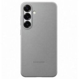Samsung Funda de cuero vegano gris para Galaxy S25+. Gris