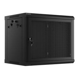 Armario rack Lanberg WF01-6409-23B 9U Pared 60kg Negro 19" Flat-Pack Self-Assembly