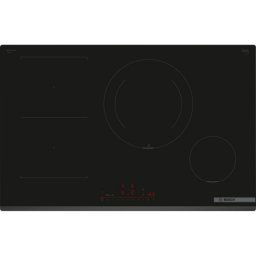 Placa Inducción Bosch Serie 6 PVS831HC1E 80 cm, 4 Zonas, Control Táctil, Home Connect, Negro