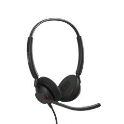 Auriculares Jabra Engage 40 con cable USB, micrófono dual y protección auditiva negra
