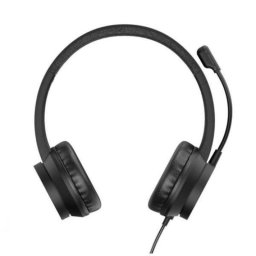 Auriculares Conceptronic con cable USB tipo A, Cancelación de Ruido y Micrófono Boom Negros