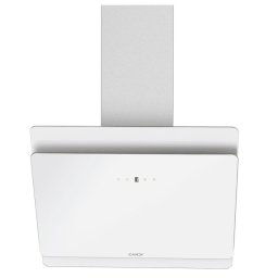 Campana extractora Candy CVMA60B Canalizado 60cm vidrio blanco 4 velocidades LED clase A
