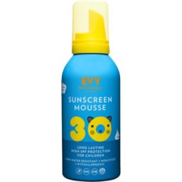 Evy Technology Mousse solar Kids Protección infantil de larga duración con alto FPS 150mL SPF30