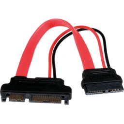 STARTECH.COM ST SLSATAADAP6 - Cable SLIM Sata Bu. > SATA ST., 15 cm, rojo