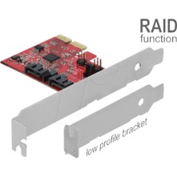 DELOCK 90406 - Tarjeta PCI Express SATA de 2 puertos con RAID 1