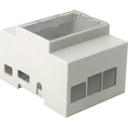 JOY-IT RPI3 CASE DIN - Carcasa para Raspberry Pi 3, carril superior, gris/trans.
