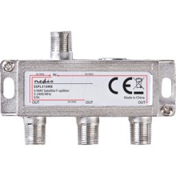 NEDIS N SSPL310ME - Splitter satélite, 5 - 2400 MHz, 10.5 dB, entradas 1, salidas 3