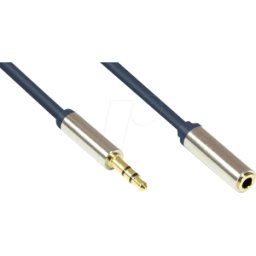 GOOD CONNECTIONS GC M0052 - Cable de audio, conector jack de 3,5 mm en acoplamiento, 1,5 m