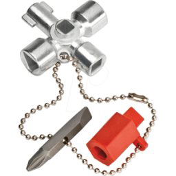 KNIPEX KN 00 11 02 - Llave universal, corta, llave para armarios de distribució