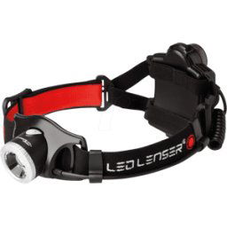 LEDLENSER LED LENSER H7R.2 - Linterna de cabeza LED H7R.2, 200 lm, negra / naranja, bater&iac