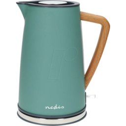 NEDIS N KAWK510EGN - Hervidor de agua, 1,7 l, 2200 W, verde